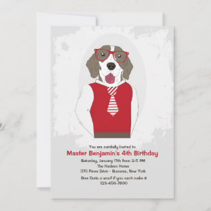 Monsieur Frederick Dog Invitation
