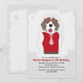 Monsieur Frederick Dog Invitation (Devant / Derrière)