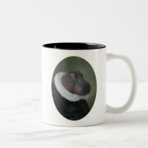 Monsieur Hippo Portrait Mug