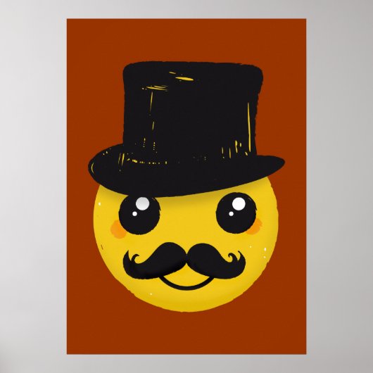 Monsieur Moustache affiche (Devant)