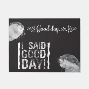 Monsieur Otter de beau jour 18" x 24" tapis de