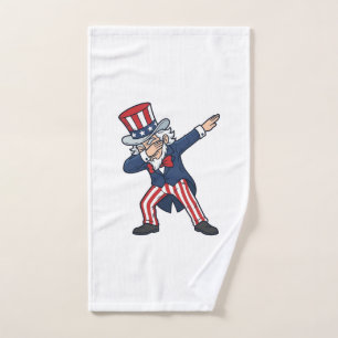 Monsieur patriotique Dabbing Design vectoriel vint