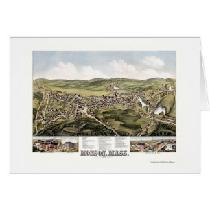 Monson, MA Panoramic Map - 1879