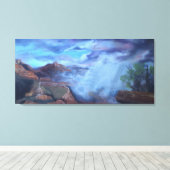 Monsoon at the Grand Canyon Canvas Afdruk (Insitu (Houten vloer))