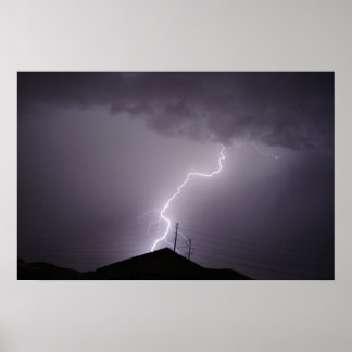 Monsoon-Bolt, Arizona Poster