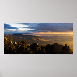 Monsoon boven Albuquerque Poster