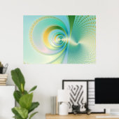 Monsoon - Fractaal Poster (Thuiskantoor)