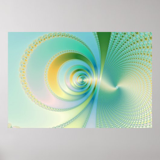 Monsoon - Fractaal Poster (Voorkant)