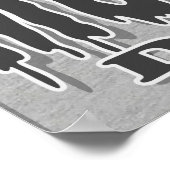 Monstah Dunk Dinosaur Basketball Poster (Hoek)