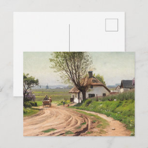 Monsted - Een scène op een zomerse dag Fine Art Briefkaart