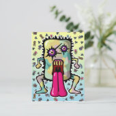 monster6 briefkaart (Staand voorkant)