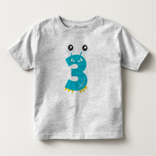 Monster 3 kinder shirts