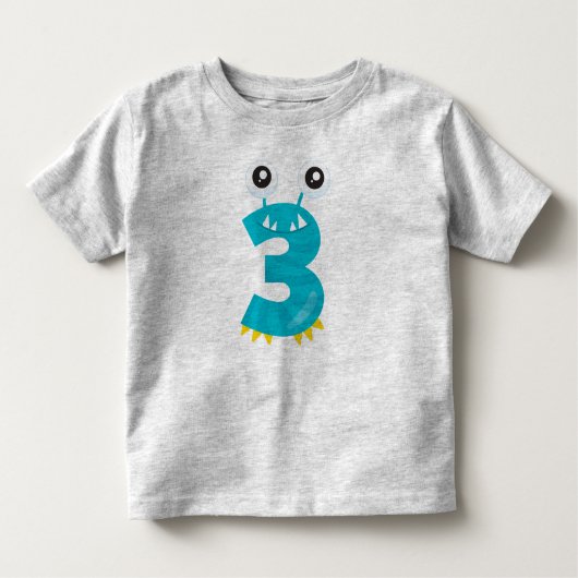 Monster 3 kinder shirts (Voorkant)