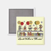 Monster 3e verjaardag Tshirts en geschenken Magneet (Voorkant / Achterkant)