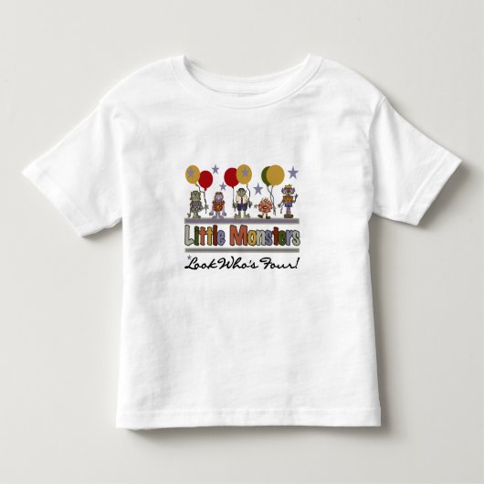 Monster 4th Birthday Tshirts et cadeaux (Devant)