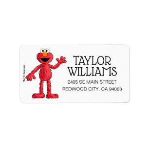 Monster aan het einde van dit artikel Cutie Elmo Etiket