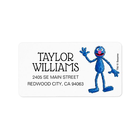 Monster aan het einde van dit artikel | Grover Etiket (Voorkant)