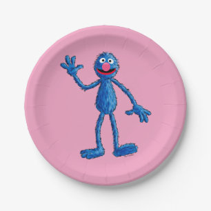 Monster aan het einde van dit artikel   Grover Papieren Bordje
