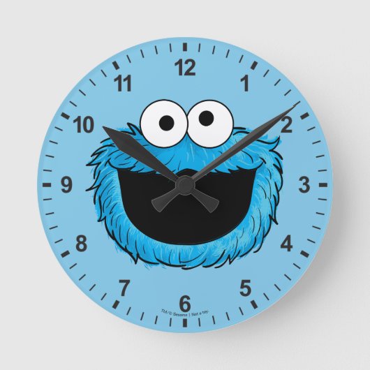 Monster aan het einde van dit artikel | Koekjesmon Ronde Klok (Voorkant)