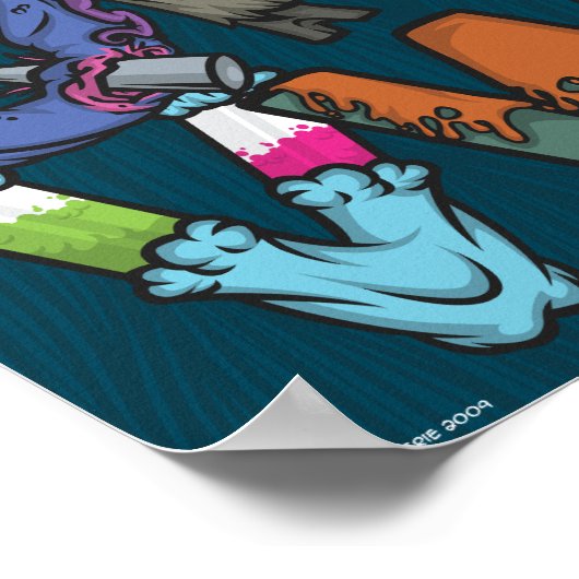 Monster Alphabet Poster (Hoek)