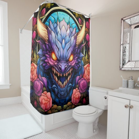 Monster Art Douche rideau (En situation)