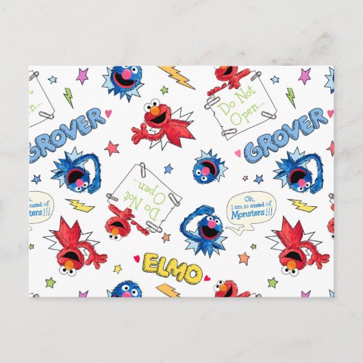 Monster at the End of This Story Pattern Briefkaart (Voorkant)