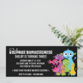 Monster Bash Birthday Party Kaart (Staand voorkant)