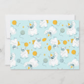 Monster Bash! Duotone verjaardagsuitnodiging Kaart (Achterkant)