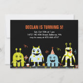 Monster Bash Kind verjaardagsfeestje Kaart (Voorkant)