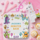 Monster Bash Little Monster Verjaardagsfeest Papieren Bordje (Feest)