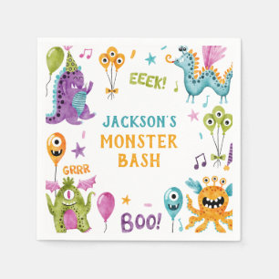 Monster Bash Little Monster Verjaardagsfeest Servet