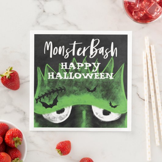 Monster Bash | Spooky Frankenstein Halloween Party Servet (Insitu)