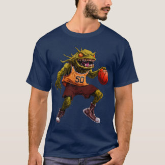 Monster Basketbalspeler / Basketbal Monster T-S T-shirt
