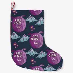 Monster Bats: Schattigee Cartoon Kleine Kerstsok