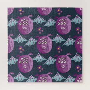 Monster Bats: Schattigee Cartoon  Legpuzzel