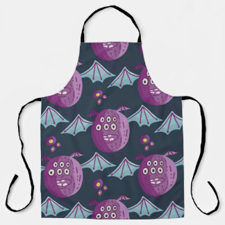 Monster Bats: Schattigee Cartoon Schort