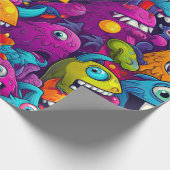 Monster Birthday Cadeaupapier (Hoek)