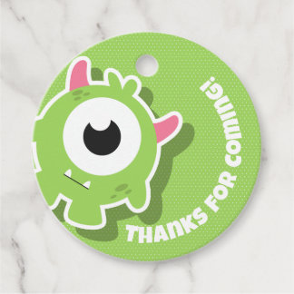 Monster Birthday Party Bedankjes Labels