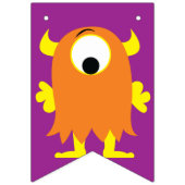 Monster Birthday Party Vlaggetjes (Eerste vlag)