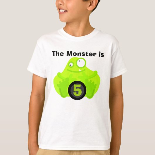 Monster Birthday Tshirts (Voorkant)