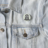 Monster Button: Ghost Ronde Button 3,2 Cm (In situ)