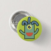Monster Button: Noodle Ronde Button 3,2 Cm (Voorkant /achterkant)
