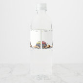 Monster Camion Anniversaire fête Étiquette bouteil (Dos)