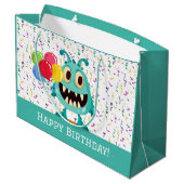 Monster/Cartoon/alien Groot Cadeauzakje (Achterkant Gekanteld)