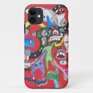 Monster collage iPhone 11 hoesje