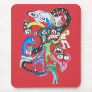 Monster collage muismat