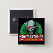 MONSTER COMPLEX 2-INCH SQUARE BUTTON (Voorkant /achterkant)