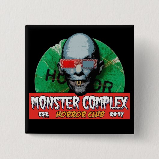 MONSTER COMPLEX 2-INCH SQUARE BUTTON (Voorkant)
