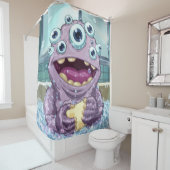 Monster de bulle rideau de douche (En situation)