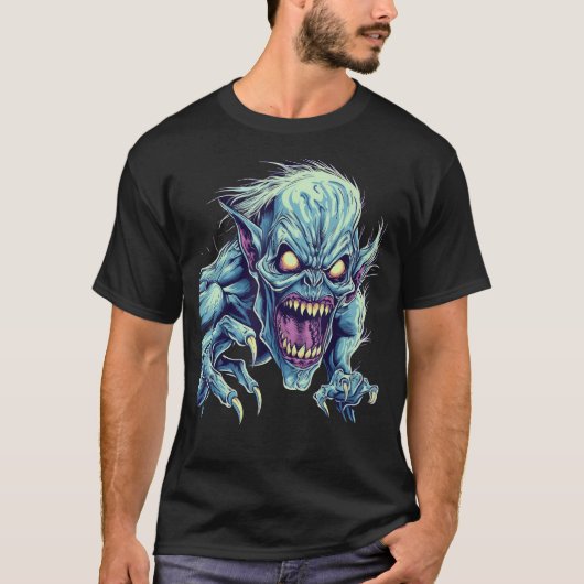 Monster Demon Devil Vampire Guhl Zombie 2 T-shirt (Voorkant)